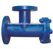 T type traverse flow strainer