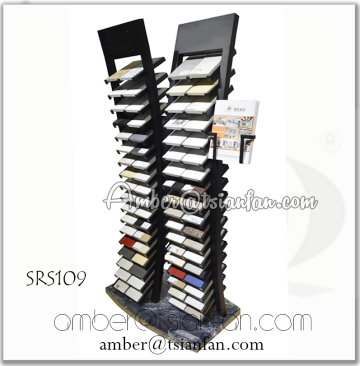 SRS109 Quartz Stone Sample Stand, Solid Surface Sample Rack , Timber Sample Display