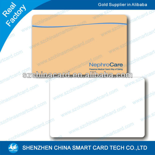 ISO9001-2008 Approved Plastic PVC wholesale blank chip card