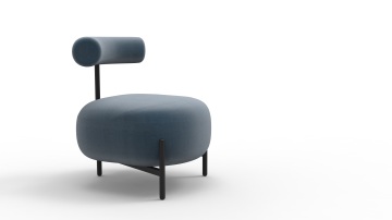 Nordic Office Chair High-grade Fabric Luxury Single Seater Sofa Accent Lounge Chairs