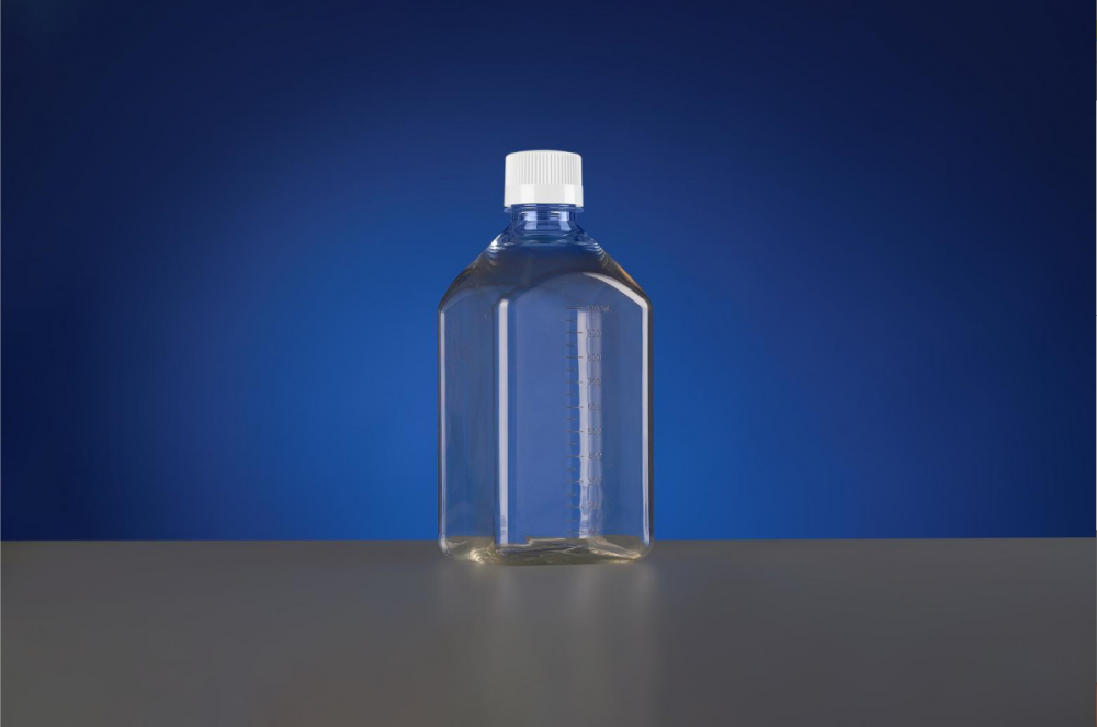 1000 ml petg firkantet opbevaringsflaske reagensflaske