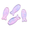 New Charms 100pcs/bag Mini Fish Transparent Flat Back Resin Cabochon For Handmade Phone Shell Beads Charms Kids Toy Decor