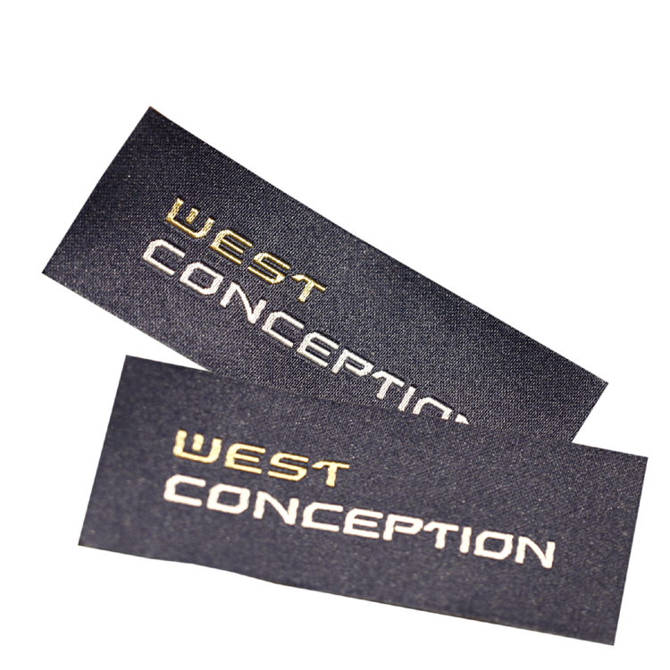 Factory Price Custom Size Name Logo Folded Woven Neck Labels