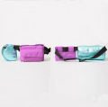 Metal color and contrast color multifunction bum bag