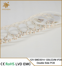 12V SMD 3014 120 LED/M side emitting backlight led strip light