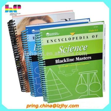 China supplier factory promotion price spiral bound booklets printing
