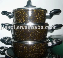 Enamel non stick cookware set