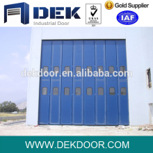 Automatic electrical aluminum industrial folding door