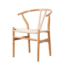 Creative Wooden Dining Room Chair - Natural Ash or Beech Y Silla Wishbone Chair