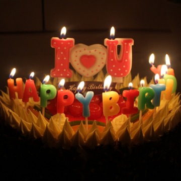 Customized I Love You Words Candles