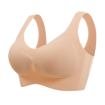 Reggiseno sportivo con canotta senza fili per donna