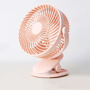 Compact Clip-On Oscillating Fan: Rechargeable with USB