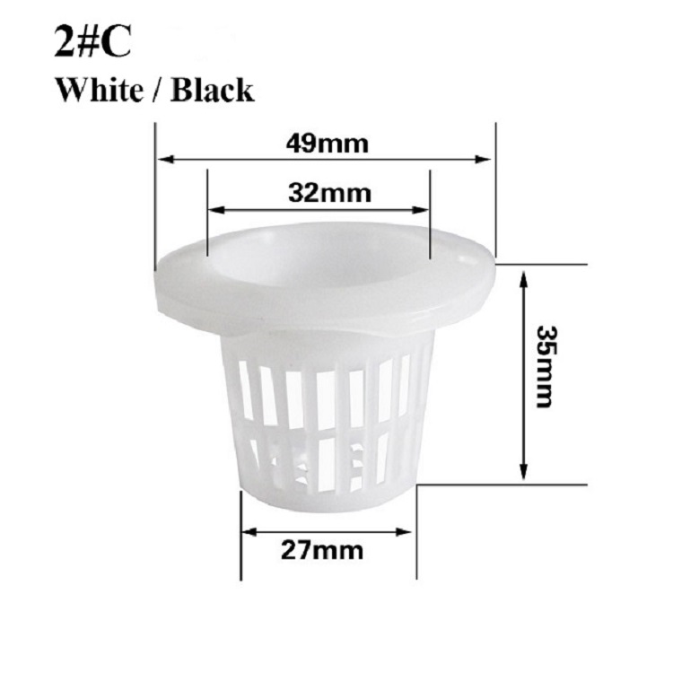 Skyplant 2#C Plastic 1 1/5'' Net Plant Pot