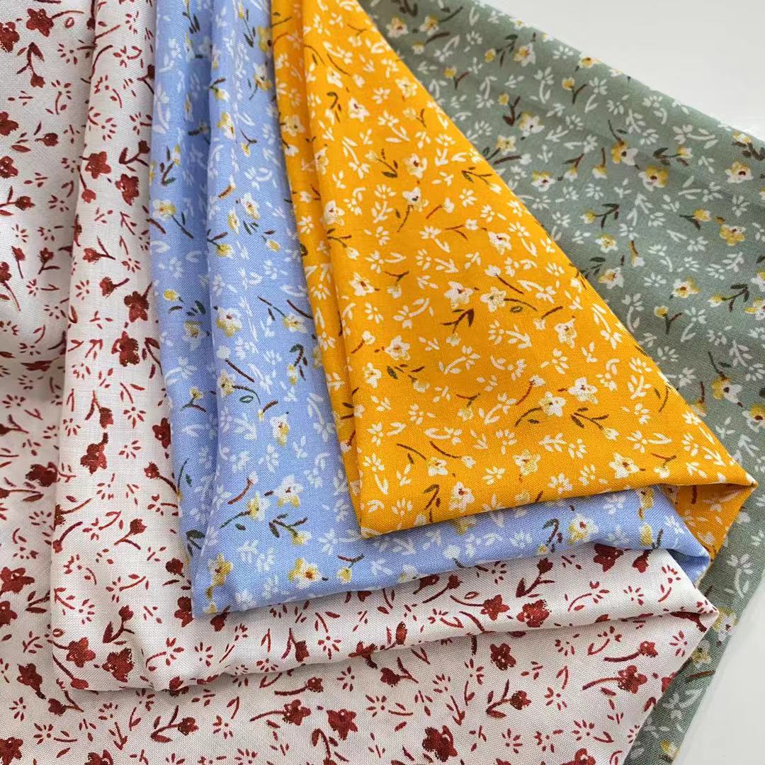 45S Letzte Muster Blume weich gedruckte Fuli Crepe 100% Viskose Stoff für Frau