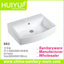 Ceramic bathroom art basin