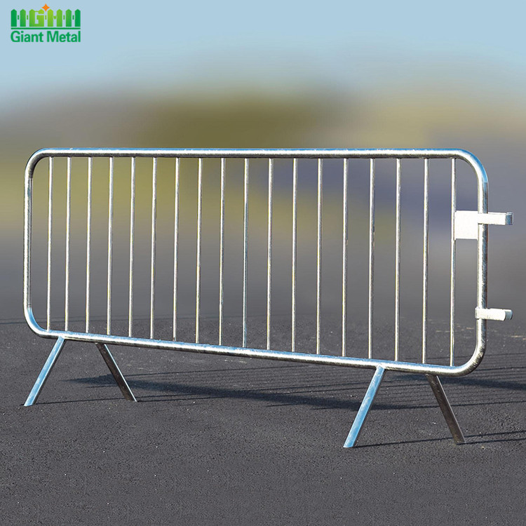 Galvanized Temporary Road Safety Traffic Crowd Barrier Fence