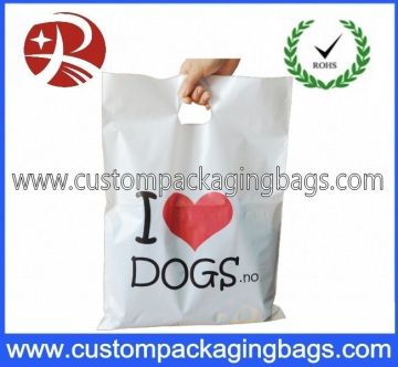 Biodegradable Po Printed Polythene Bags With Handle For Clothes Shop