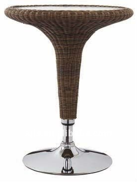 rattan bar table