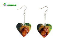 DIY Personalized 925 Pure Silver Blank Sublimation Lighter Earrings