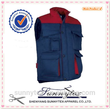 Contrast Color Unisex Padded Uniform Vests