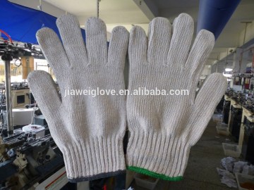 white cotton glove knit cotton glove cotton work glove knitted glove poly cotton glove/guantes de algodon 0181