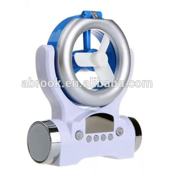 New fan+led lamp+speaker 3 in 1 usb mini fan speaker portable
