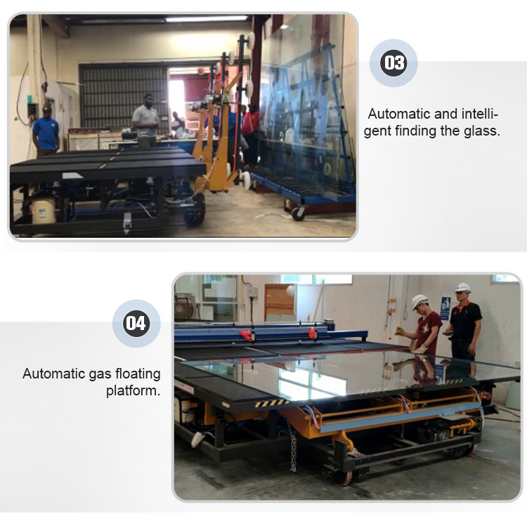 Three Arms Multi Functional Glass Loading Table For Automatic Loading