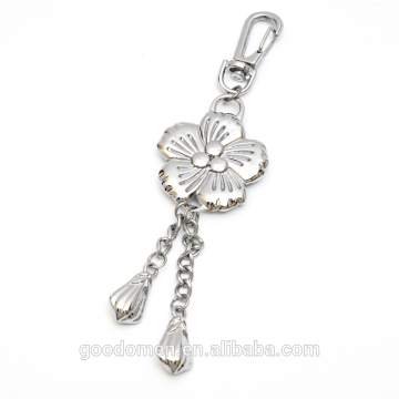 Custom Metal keychain Sliver plated keyring