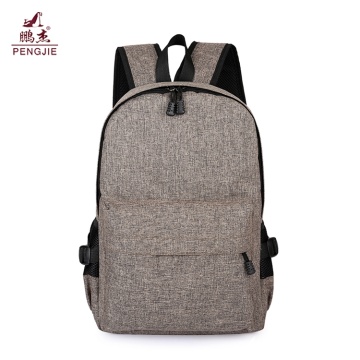 Gray School Anti Theft Bag USB Mengecas Backpack