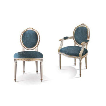 Antique Italian Style Classic Solid Wood Carving Luxury Dining Chairs