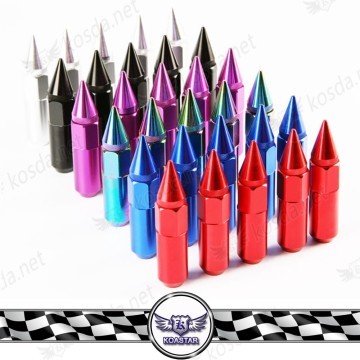 Aluminum slim lug nuts spike, mag wheels lug nuts