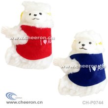 Sheep with Clothes,Plastic Face of Sheep, Cute Plush Clip