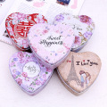 Heart Shaped Wedding Gift Box Metal Tin Cans