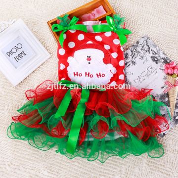 China supplier wholesale girl fashion christmas dress kid sleeveless christmas dress for party