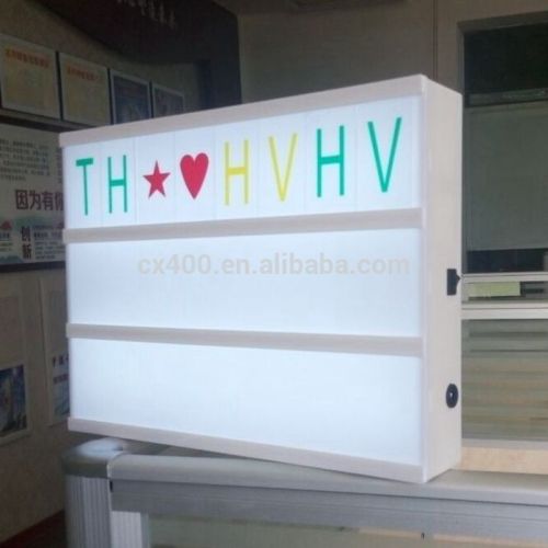 Nicely ABS letter light box round corner letter light box for children playing