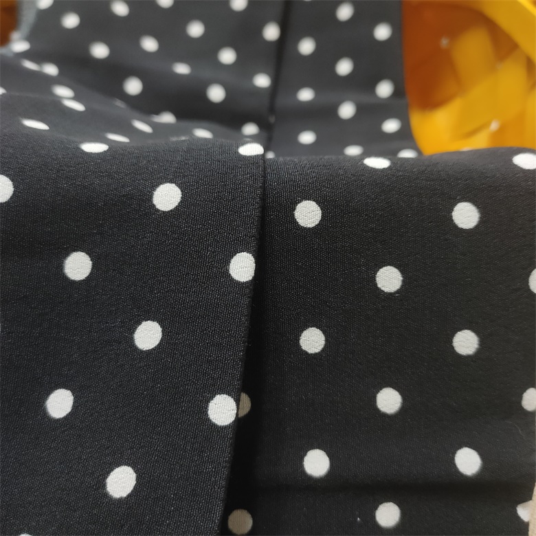 Black Base Dot Fabric