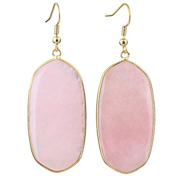 Natural crystal healing stone earrings for women and girls