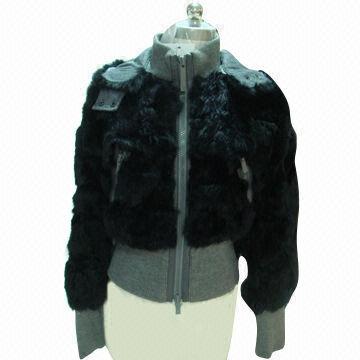 Ladies' rabbit fur coat