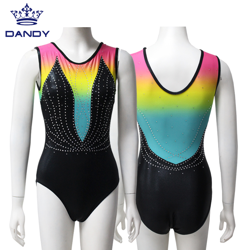 Gimnasia de rendimiento de baile de chicas personalizadas leotard