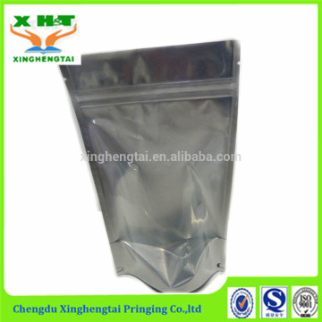 Flat high barrier zipper lock pouch