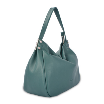 Sling Crossbody Tote Green Grand sac en cuir