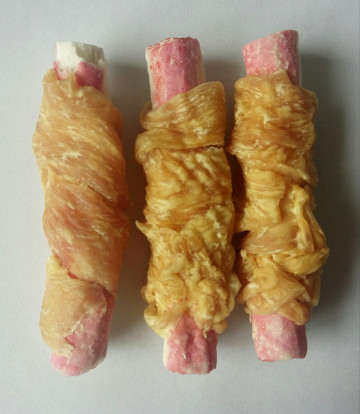 Chicken and crab stick snacks dog treats