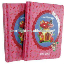 Recycled composition notebook exercise book pink hardcover notebook 4C printing book