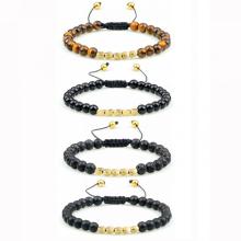 Bracelet perlé pour les hommes femmes 8 mm ajusté à l&#39;huile essentielle Anxiété aromathérapie Brangle bijoux Cadeaux