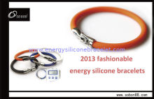 Adjustable Size Colorful Wrist Band Power Balance Silicone Bracelet