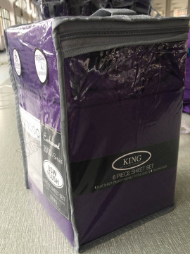 Bamboo 6 Piece Sheet Sets Embossed Microfiber