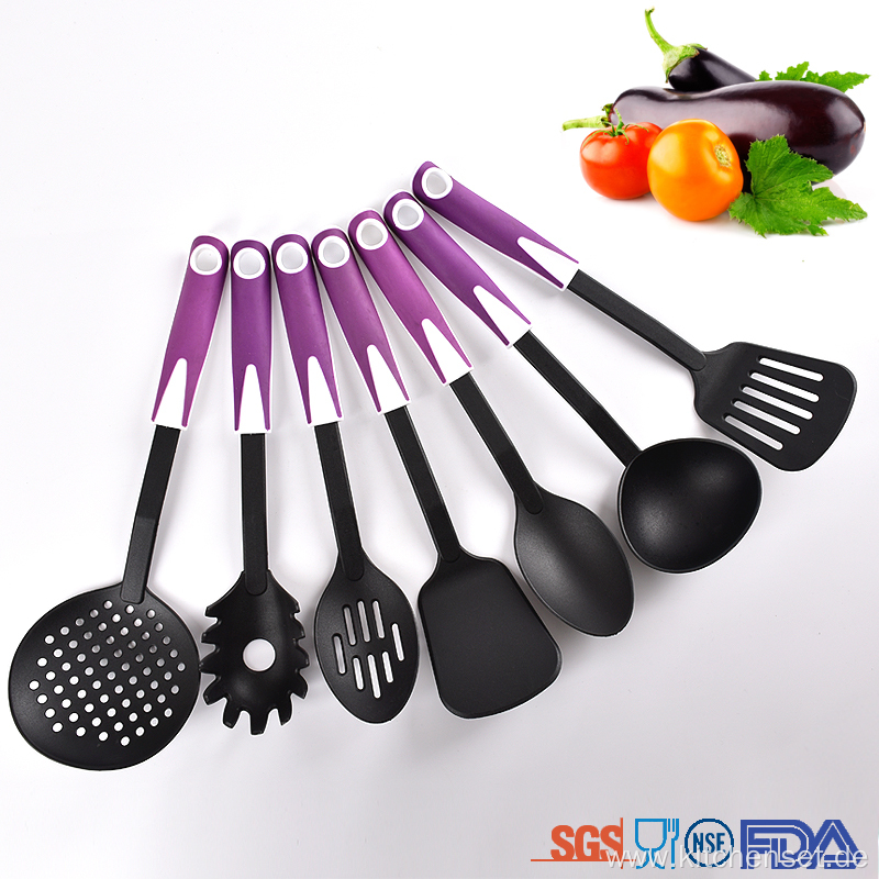 durable plastic cooking utensil set for household kitchen