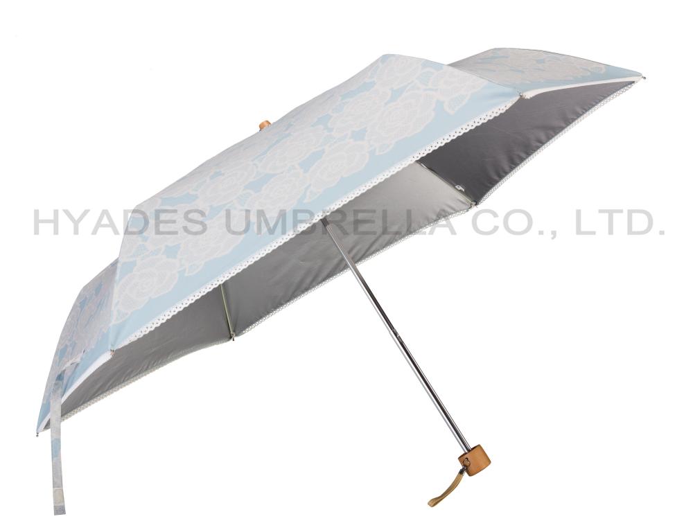 Lightweight Printed Mini 3 Folding Umbrella