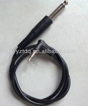 6.35 mono male plug to 3.5mm male Flash PC Sync Cord Cable