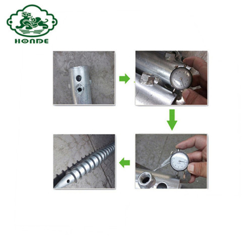 Q235 Galvanized Ground Screw Baja